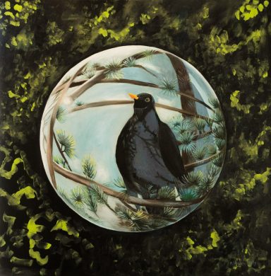 Serie Glaskugeln - Krähe