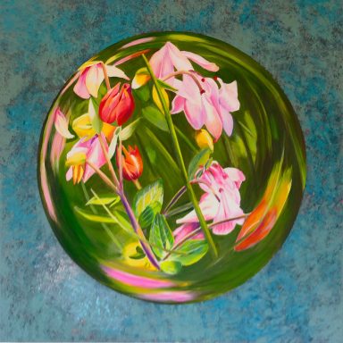 Serie Glaskugeln - Akelei